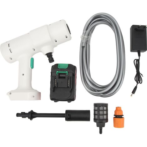 6-in-1 kabelloser Hochdruckreiniger mit Sprühdüse, 12.000 mAh Akku, 2,4 MPa Leistung, tragbar, ideal für Zäune und Gärten. (1/5)