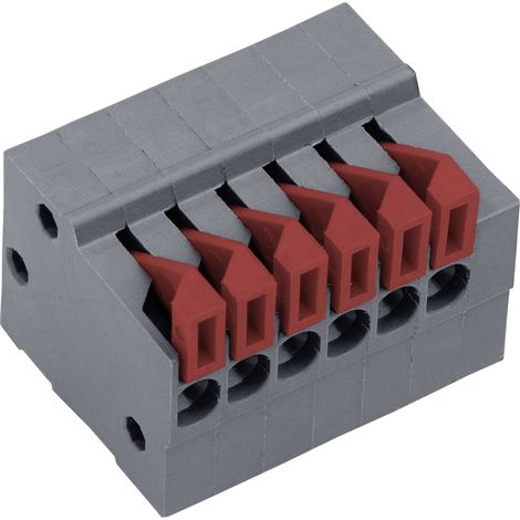 Bornier à ressort PTR Hartmann AKZ4791/3KD-2.54-H 54791030422F 0.75 mm² Nombre de pôles 3 gris basalte 1 pc(s) S88633
