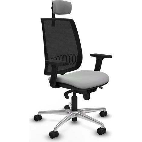 Sedia da ufficio piqueras y crespo Alares nero grigio chiaro ergonomica (1/2)