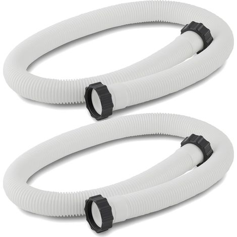 Tuyau d'accessoire Intex compatible (lot de 2), diamètre 38 mm, longueur 150 cm, pour pompe de filtration et système d'eau salée (1/5)