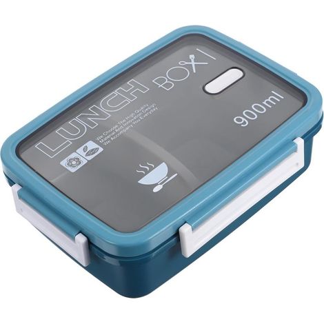 Boîte à lunch compartimentée de 900 ml, compatible micro-ondes et (1/5)