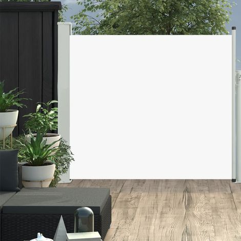 Auvent latéral Store Banne Solaire abri Marquise Brise-soleil rétractable de patio 100x300 cm Crème LKOWF72825 (1/5)