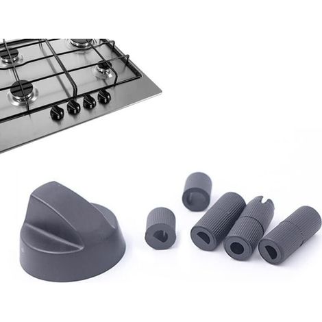 Gasherdknopf, universeller Drehknopf mit 42 mm Durchmesser und Adaptern, universeller Bedienknopf für alle Ofenmarken (1/4)