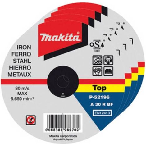 MAKITA CONF.50 DISCHI P/FERRO 115X1,0X22
