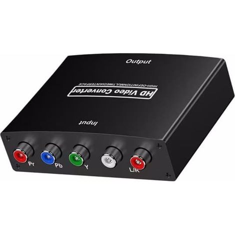 Composant Adaptateur HDTV, YPbPr au convertisseur HDTV + R/L, composant 5RCA RGB au convertisseur HDTV Adaptateur (1/5)