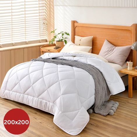 Herzberg hg 22067wd weie bettdecke in 4 sterne qualitat - 200x200cm