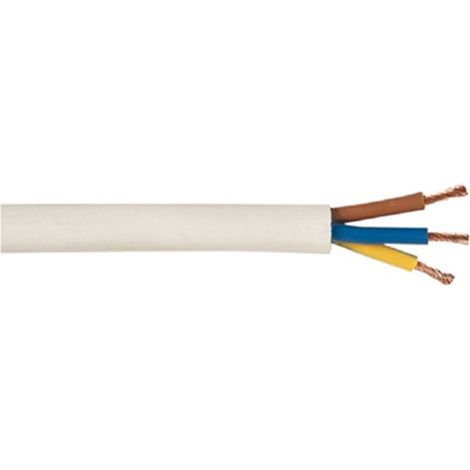 Rollo de 100 metros manguera blanca 3x1mm² 450/750V