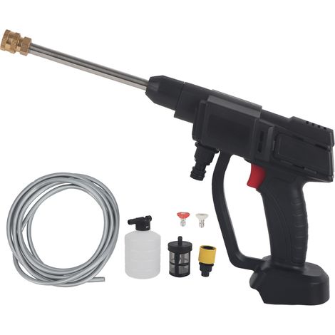 Nettoyeur haute pression sans fil portable électrique kit de lavage pour voiture mur terrasse