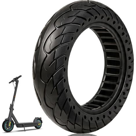 60/70-6,5 Pneu Solide 10 x 2,5 Pour G30/G30D/G30 D2/e100 Trottinette Électrique - Roue Avant/Arrière Antidérapante Anti-crevaison (1 PCS) (1/5)
