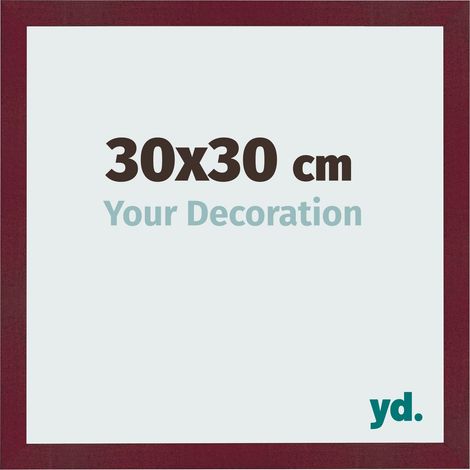 yd. - Cadre photo 30x30 - Vin Rouge Patine - MDF - Bologna