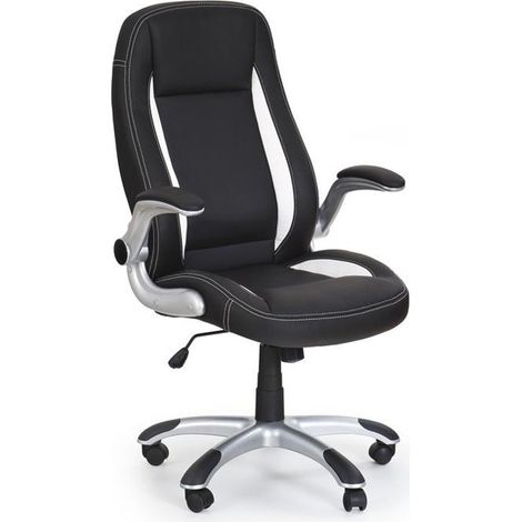 Fauteuil de bureau noir et blanc Carbone (1/5)