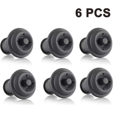 6 Stück Wine Saver Vakuumstopper – Set mit 6 Stück (1/4)
