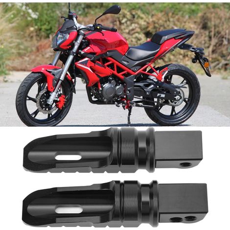 Motorrad-Fußrasten (hinten links und rechts, ein Paar) für Benelli Tornado 302R 2018-2022 (Teilenummer: QS470-HJT), schwarz. (1/5)