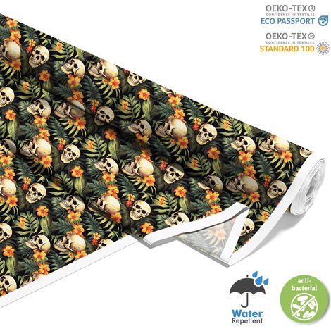 TESSUTI DECORATIVI PER ESTERNI OXFORD - Motivo Teschio I DX4308 (1/5)