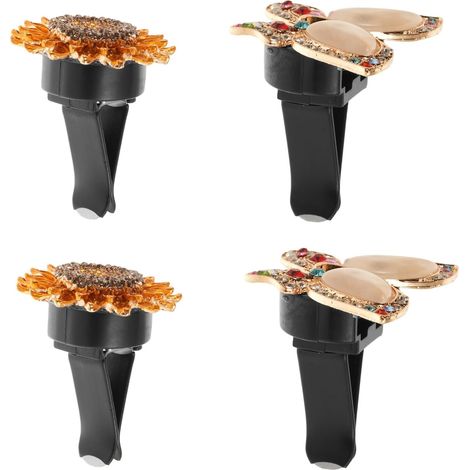 Lot de 4 Clips de Diffusion de Parfum pour Voiture Clips Décoratifs en (1/5)