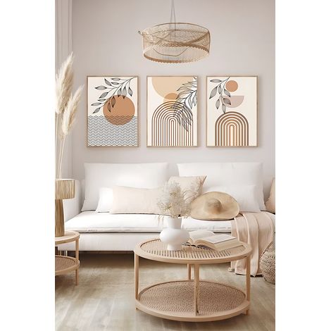 Arte de pared de MDF con marco Painting Multicolor (1/2)