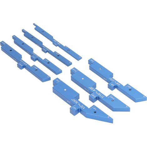 Ensemble de 7 pièces pour table de défonceuse : barre de réglage de précision en alliage d'aluminium, de 3,2 à 12,7 mm (1/8 à 1/2 po), pour le travail du bois. (1/5)