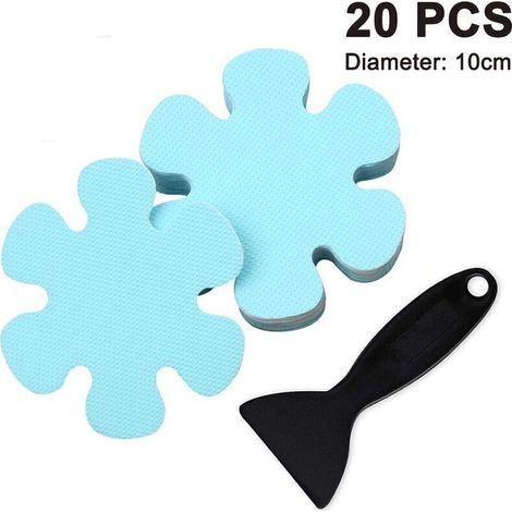 Set di 20 adesivi antiscivolo per vasca da bagno, strisce antiscivolo per pavimento doccia (1/5)