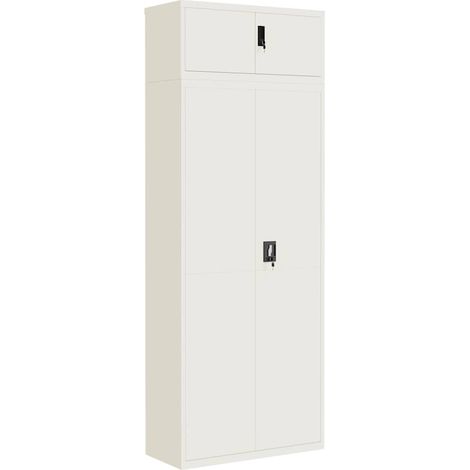 Maison Exclusive - Armadio Classificatore Bianco 90x40x240 cm in Acciaio