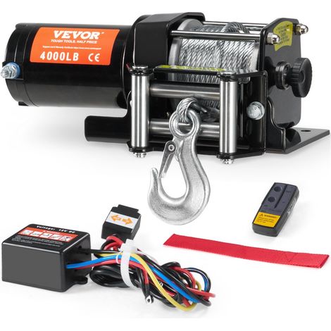 Treuil électrique pour quad SSV 1814,4 kg câble acier IP55 télécommande optimisé performance et durabilité (1/5)
