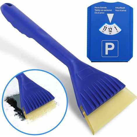 Grattoir Pare Brise,Accessoires Auto,Dégivreur Pare Brise,Grattoir Voiture,avec Disque de Stationnement (1/5)