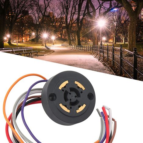 7P Intelligenter fotoelektrischer Schalteradapter, Steckdose, Fotoschalter, automatischer Lampenschaltersockel (1/5)