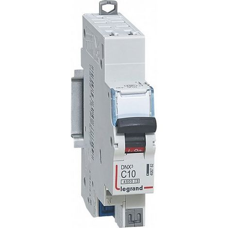 Interruptor DNX3 LEGRAND Fase + Neutro 10A bornes automáticas 1 módulo