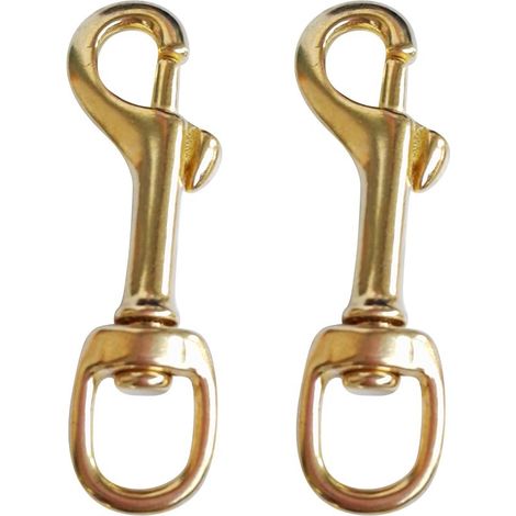 2 Pièces En Laiton Pivotant Boulon à Oeil Mousqueton Clip Pour La Plongée Sous-marine (1/5)