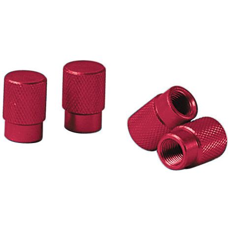 Sport-Cap, set 4 tappi coprivalvola - Rosso (1/2)