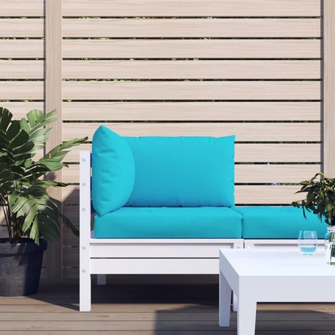 Coussins de palette 3 pcs，Coussin d’Assise，Dossier turquoise tissu Oxford VDVM711542 (1/5)