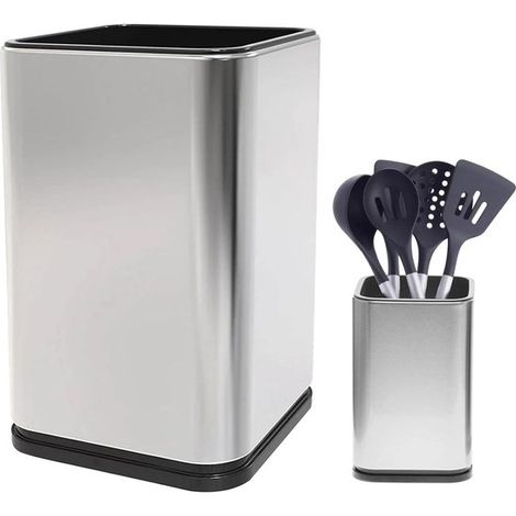 Großer Küchenutensilienhalter – Edelstahl – modernes Design (1/5)