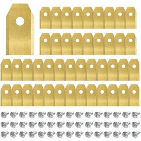 45 Lames tondeuse titane, remplacement pour robots Husqvarna/Automower/Yardforce/Gardena (modèles 105,310-430x,r40i) (1/5)