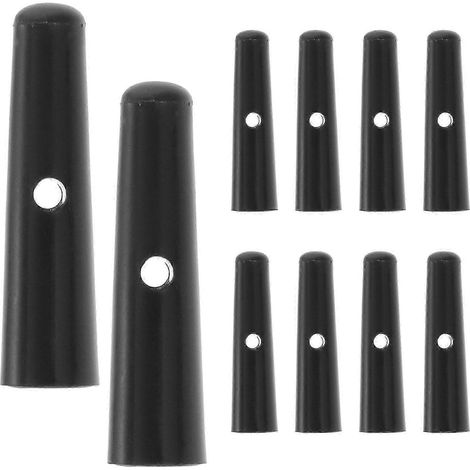 jeu de perles universelles pour baleines de parapluie, embouts en plastique, perles de rechange pour baleines de parapluie - 2,80 x 0,70 x 0,70 cm - Noir (1/2)