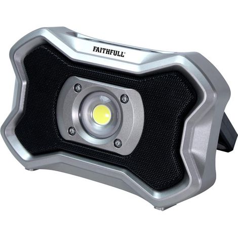 Faithfull Rechargeable 20W Work Light With Speaker (1/2)