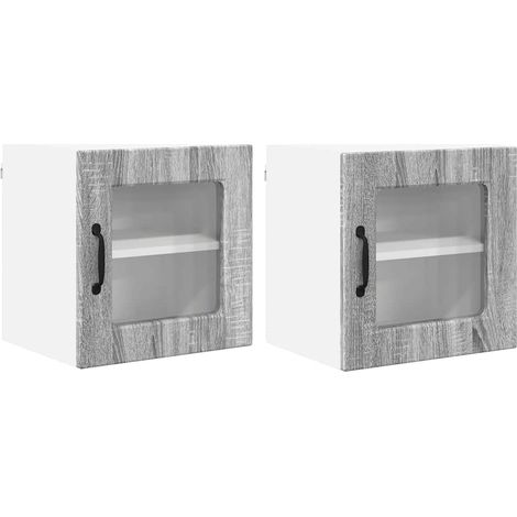 Meuble mural de cuisine，Armoire de cuisine 2 pcs Gris Sonoma 40 x 31 x 40 cm CFW25755 (1/5)
