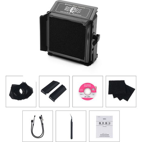 Extracteur de fumée Absorbeur de fumée de soudure 5 W Dissolvant avec 8 éponges de filtre à charbon actif Système de double filtration et clips auxiliaires amovibles pour station de soudage (1/5)