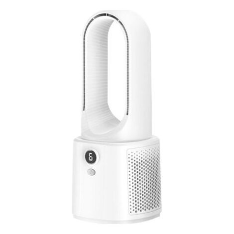 Ventilateur sans pales oscillant 6 vitesses – Design de flux d'air SAF – Économe en énergie – Minuterie réglable – Léger et portable (1/3)