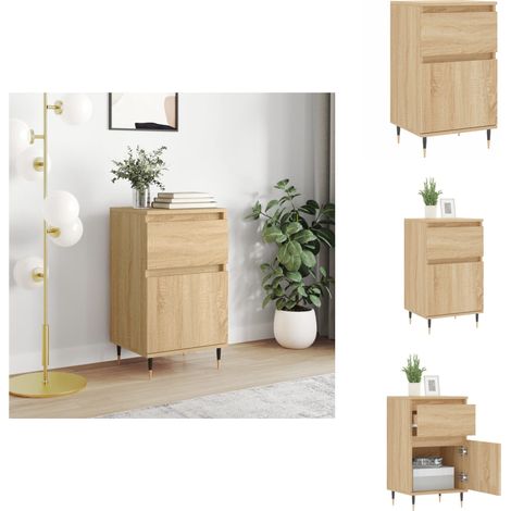 Buffet chêne sonoma 40x35x70 cm bois d'ingénierie - Buffet - Armoire - Meuble De Rangement - Commode - Mobilier (1/5)