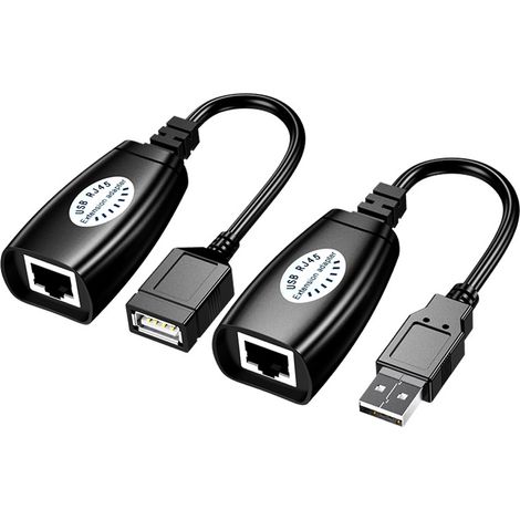 Extenseur de Câble Ethernet USB RJ45 Professionnel Portable 50m Amplificateur de Signal (1/5)