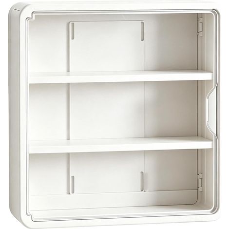Vitrina de 3 niveles para montaje en pared con puerta transparente a prueba de polvo. (1/5)