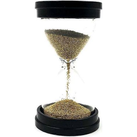 Sablier décoratif de 30 secondes avec perles dorées, cadeau pour enfants (1/3)