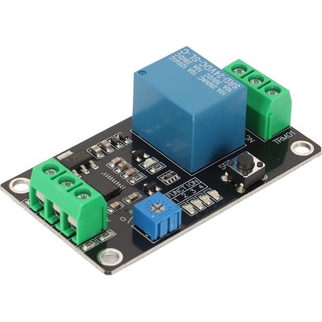 Module de relais temporisé à déconnexion et fermeture temporisées, interrupteur temporisé autobloquant pour commande industrielle 24 V CC