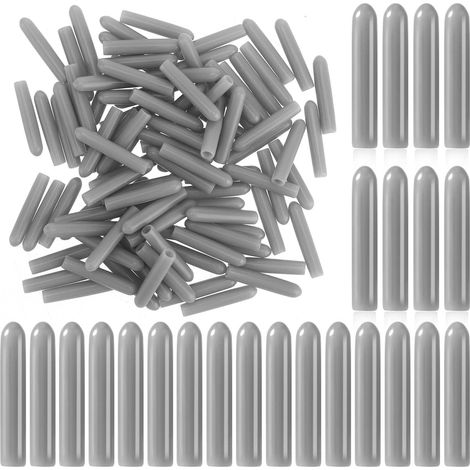 Lot de 300 capuchons de protection en silicone, pour panier à vaisselle, résistants aux rayures, pour tous les modèles de lave-vaisselle, gris (1/5)