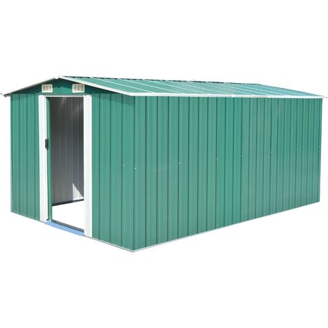 Abri de jardin 257x392x181 Métal Vert (1/5)