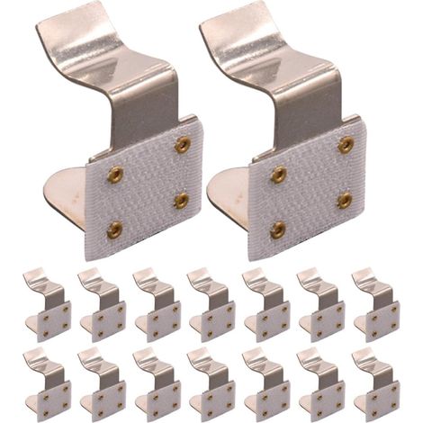 Lot de 20 Pinces Métalliques pour Nappes en Métal Argenté, Maintien Stable et Sécurisé, Clips Robustes pour Jupe de Table, pour Tables de Conférence et Événements Extérieurs (1/5)