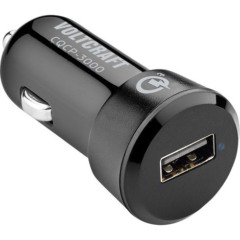 VOLTCRAFT CQCP-3000 USB Ladegerät 19.5 W 1x USB-A  Schwarz KFZ, LKW Qualcomm Quick Charge 3.0