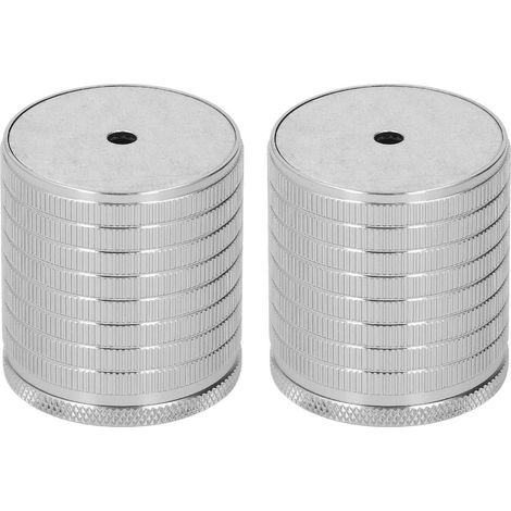 Lot de 2 rehausseurs de pieds de table, canapé, chaise, meubles, hauteur réglable de 43 à 75 mm, gris sidéral (1/5)