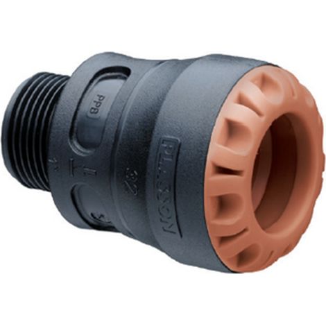 Raccord droit encliquetable Cuivre Ø15 - Mâle 3/4" (1/2)