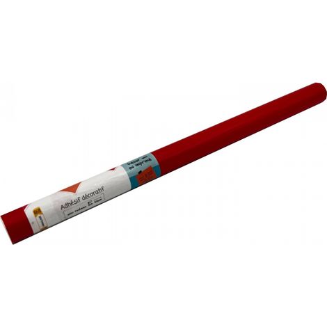 Adhésif Uni Rouge Mat 45cm x 2m (1/2)
