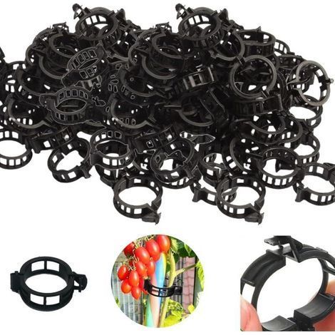 200 Pieces Tomato Clips for Plants, Plant Support Garden Clips, Tomato Plant Support Clips ​Clip, Plant Support Clips for Vegetables, Tomatoes, and Vine Plants (1/4)